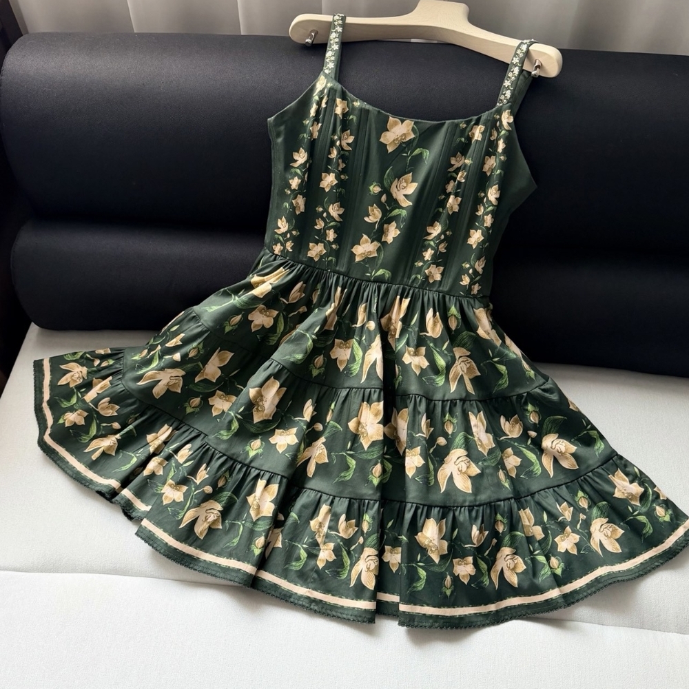 AGUA BY AGUA BENDITA Granadilla tiered floral-print mini dress - Picture 5 of 12